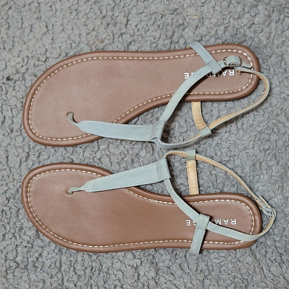 Denim strap sandal